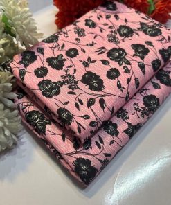 "Summer-Ready Women’s Cotton Unstitched 2-Piece Suit – Discounted"