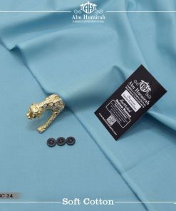 "Abu Hurairah Unstitched Summer Suit – Cotton Fabric Discounted"