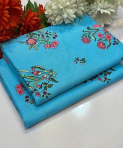 "Women’s Cotton 2-Piece Suit – Unstitched Summer Fabric on Sale"