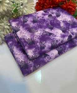 "Women’s Cotton Suit – 2-Piece Unstitched Fabric for Summer Sale"