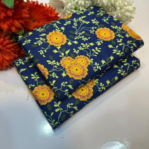 "Women’s Cotton Unstitched 2-Piece Suit – Summer Sale Available"