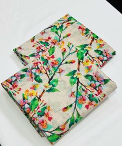 "Unstitched Lawn Fabric Suit – Women’s Summer Fashion"