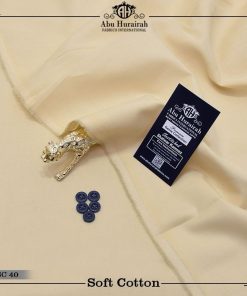 "Abu Hurairah Classic Cotton Suit for Men – Unstitched & Affordable"