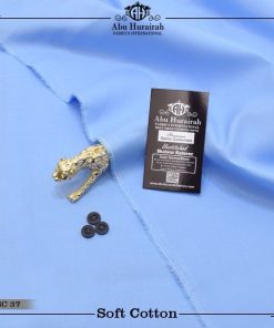 "Abu Hurairah Men’s Unstitched Cotton Suit – Soft Fabric Clearance"