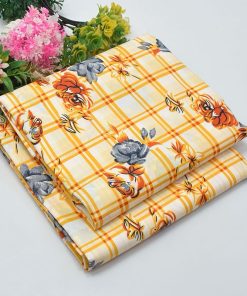 "Summer Unstitched Cotton Suit for Women – 2-Piece, On Sale"