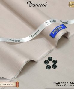 "Men’s Bareeze Cotton Suit – Unstitched Luxury Fabric"