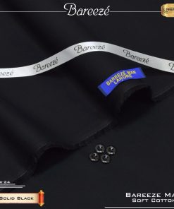"Bareeze Men’s Wear – Unstitched Cotton Suit for Warm Weather"