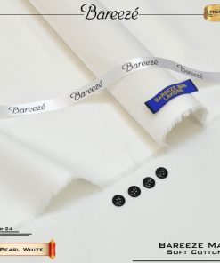 "Soft Cotton Suit by Bareeze – Men’s Unstitched Wardrobe Essential"