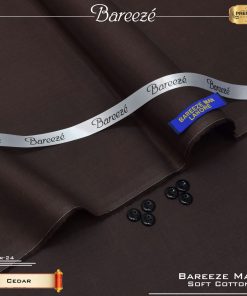"Bareeze Men’s Cotton Unstitched Suit – Premium Fabric"
