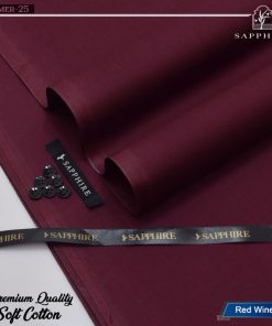 "Sapphire Men’s Wardrobe Essential – Unstitched Cotton Suit"