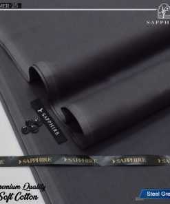 "Sapphire Traditional Cotton Suit for Men – Unstitched Style"