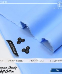 "Breathable Cotton Fabric by Sapphire – Unstitched Suit for Men"