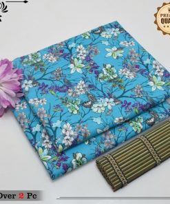 "Unstitched Cotton Suit for Women – 2-Piece Summer Collection Sale"