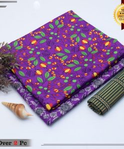 "Women’s Cotton Suit 2-Piece – Unstitched Summer Fabric Sale"