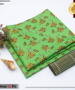 "Women’s Summer Cotton Suit – Unstitched 2-Piece on Sale"