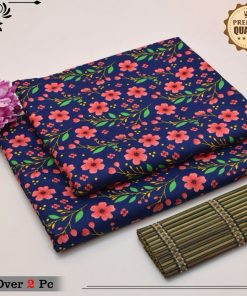 "Women’s Summer 2-Piece Cotton Suit – Unstitched and On Sale"