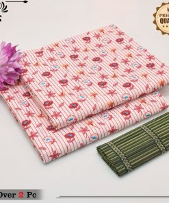 "Unstitched Cotton Suit for Women – 2-Piece, Summer Fashion Sale"