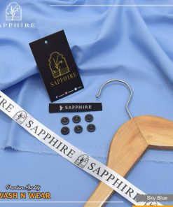"Sapphire Men’s Easy Wash Suit – Perfect Unstitched Fit"