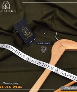 "Unstitched Men’s Suit by Sapphire – Wrinkle-Free Wash & Wear"