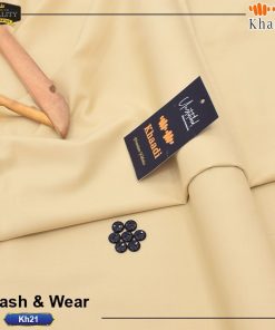 "Buy Khaadi Unstitched Wash and Wear Suit – Men’s Summer Collection"