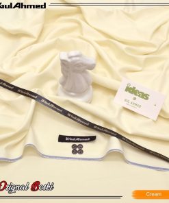Jalwa Store Cream Boski Men’s Fabric – Gul Ahmed Inspired Unstitched