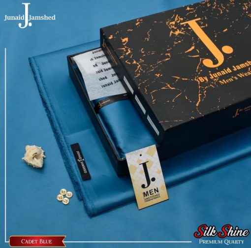 "J. Satin Cotton Unstitched Suit for Men – Chamak Finish Buy Now"