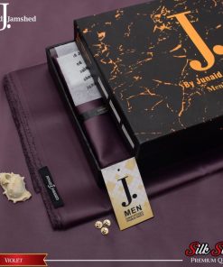 "Unstitched Satin Cotton Chamak Suit for Men by J. – Buy Online"