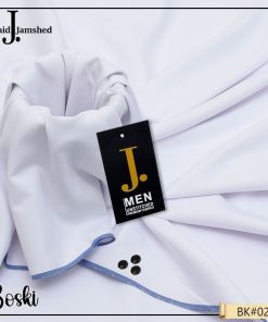 "J. Men’s Boski Fabric – Unstitched Traditional Outfit for Sale"