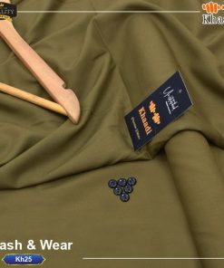 "Khaadi Unstitched Suit for Men – Easy Iron Wash and Wear Fabric"