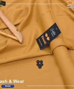 "Premium Khaadi Wash and Wear Suit – Unstitched Fabric for Men"