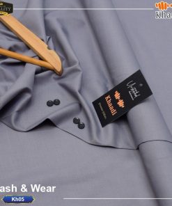 "Breathable Khaadi Fabric – Unstitched Wash and Wear Suit for Men"