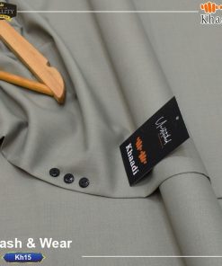 "Wrinkle-Free Wash and Wear Fabric – Khaadi Men’s Unstitched Suit"