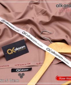 "Unstitched Wash and Wear Suit for Men – Alkaram Premium Fabric"