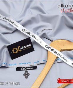 "Alkaram Tailor-Friendly Suit for Men – Wash and Wear Unstitched Fabric"