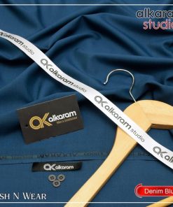 "Men’s Unstitched Wash and Wear Suit – Gul Ahmed Brand"