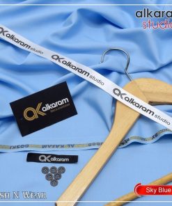 "Premium Wash and Wear Suit for Men – Alkaram Unstitched Look"