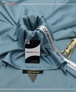 "Alkaram Men’s Unstitched Suit – Wrinkle-Resistant Wash and Wear Fabric"