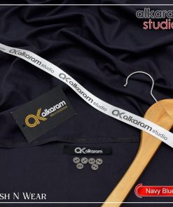 "Men’s Wash and Wear Suit – Alkaram Easy-Stitch Unstitched Edition"