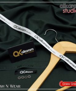 "Alkaram Men’s Fashion Suit – Easy-Care Wash & Wear Unstitched Look"