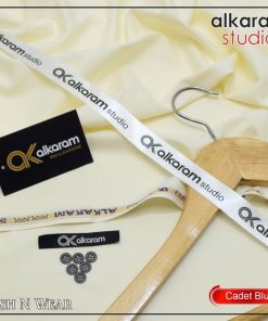 "Unstitched Men’s Fabric by Alkaram – Wash and Wear Suit Design"