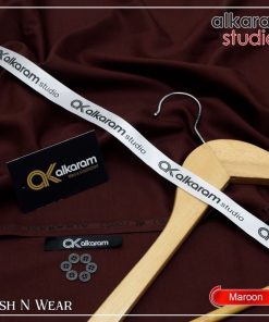 "Alkaram Smooth Wash and Wear Suit – Unstitched Men’s Wear"