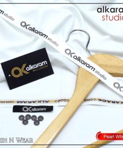 "Men’s Traditional Unstitched Suit – Alkaram Wash and Wear"