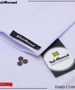 "Gul Ahmed Stiff Cotton Fabric – Men’s Unstitched Paper Cotton Suit"