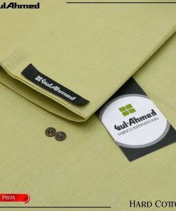 "Classic Paper Cotton Fabric – Gul Ahmed Unstitched Men’s Suit"