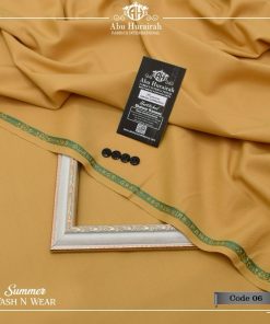 "Abu Hurairah Easy Care Suit – Unstitched Wash and Wear for Men"