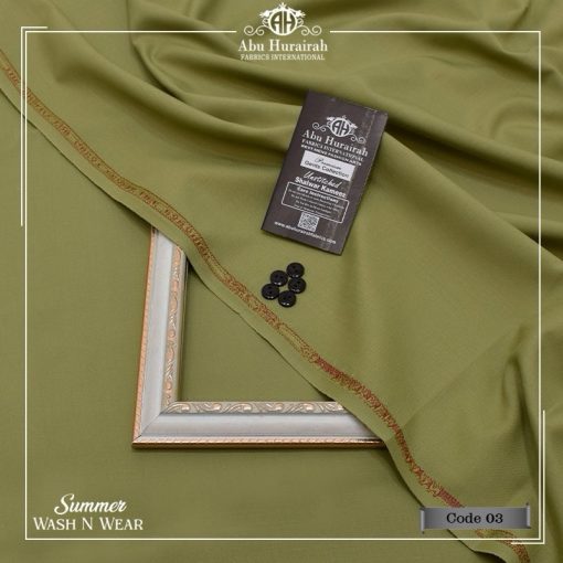 "Comfortable Men’s Suit – Abu Hurairah Washable Unstitched Fabric"