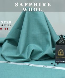 "Sapphire Men’s Suit – Unstitched Wool for Cold Weather"