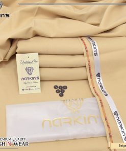 Narkin Rafia Unstitched Wash and Wear Suit for Winter – Soft & Breathable Fabric for Men