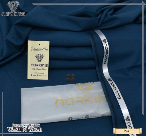 Narkin Yasir Wash and Wear Winter Suit – Wrinkle-Resistant Unstitched Fabric for Pakistani Men