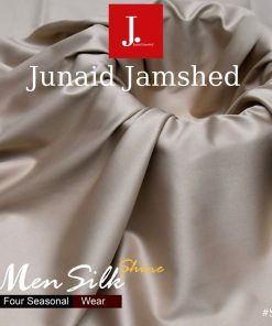 "J. Shiny Silk Fabric Suit – Wash and Wear Unstitched for Men"
